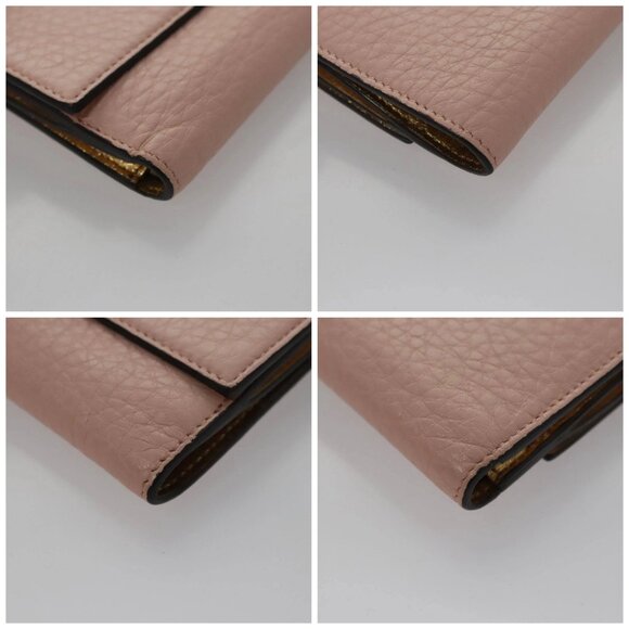 FENDI Peek A Boo Wallet Leather Pink Auth 105912V - Picture 16 of 16